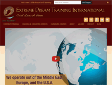 Tablet Screenshot of extremedreamtraining.com